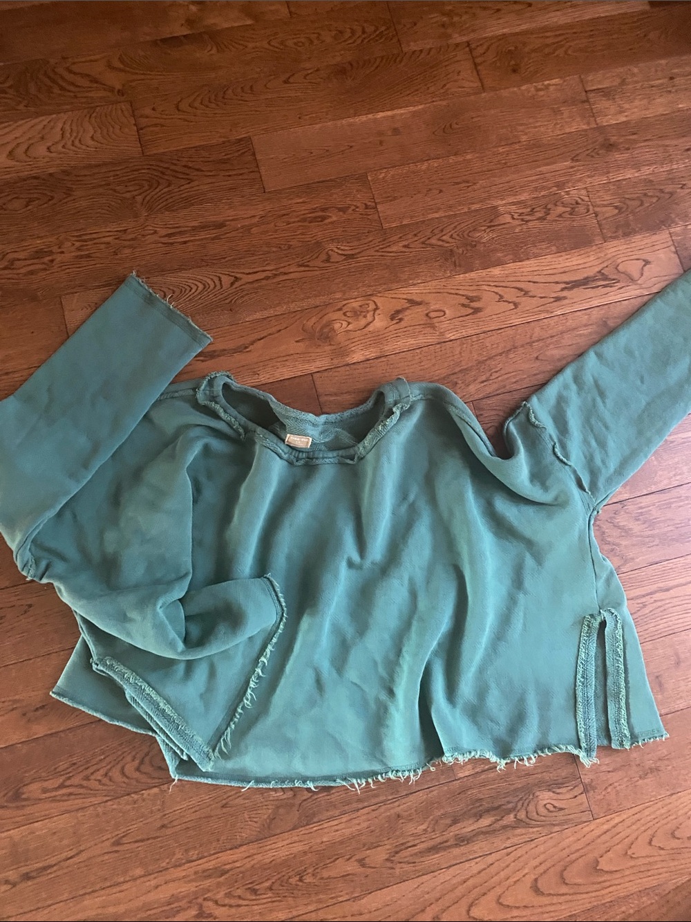 Free people new loose short sweatshirt beach L fit like M